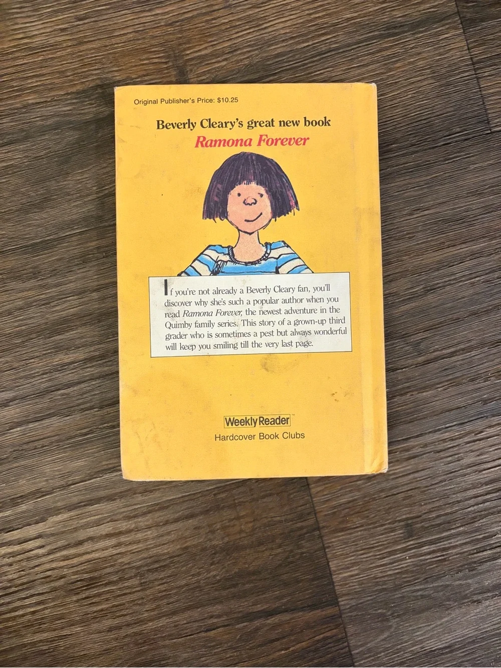 Vintage 1984 Ramona Forever by Beverly Cleary Hardcover Book - Picture 5 of 5
